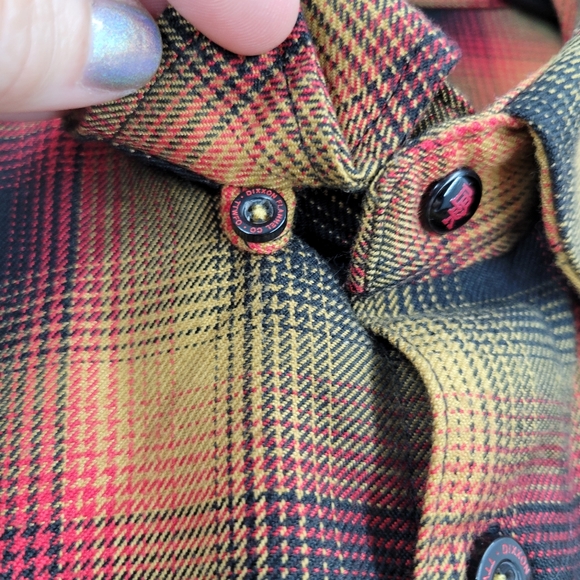 DIXXON DBK Dirt Bike Kidz Button Up Flannel Orange, Yellow - Picture 6 of 16